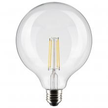 Satco Products Inc. S21259 - 8 Watt G40 LED Filament; Clear; Medium base; 90 CRI; 4000K; 120 Volt