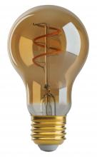 Satco Products Inc. S9966 - 4.5 Watt A19 LED Filament; Amber; Medium base; 2000K; 260 Lumens; 120 Volt