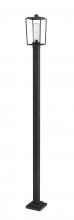 Z-Lite 594PHMS-536P-BK - 1 Light Outdoor Post Mounted Fixture