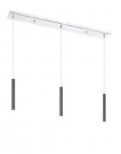 Z-Lite 917MP12-PBL-LED-3LCH - 3 Light Linear Chandelier