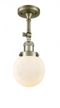 Innovations Lighting 201F-AB-G201-6-LED - Beacon - 1 Light - 6 inch - Antique Brass - Adjustable Semi-Flush Mount
