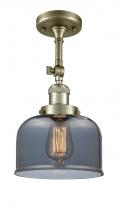 Innovations Lighting 201F-AB-G73-LED - Bell - 1 Light - 8 inch - Antique Brass - Adjustable Semi-Flush Mount
