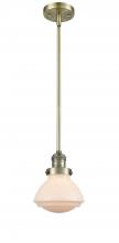 Innovations Lighting 201S-AB-G321-LED - Olean - 1 Light - 7 inch - Antique Brass - Stem Hung - Mini Pendant