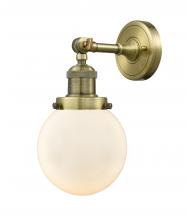 Innovations Lighting 203-AB-G201-6-LED - Beacon - 1 Light - 6 inch - Antique Brass - Adjustable Sconce