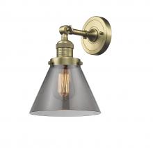 Innovations Lighting 203-AB-G43-LED - Cone - 1 Light - 8 inch - Antique Brass - Adjustable Sconce