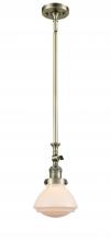 Innovations Lighting 206-AB-G321 - Olean - 1 Light - 7 inch - Antique Brass - Stem Hung - Adjustable Mini Pendant
