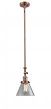 Innovations Lighting 206-AC-G42 - Cone - 1 Light - 8 inch - Antique Copper - Stem Hung - Adjustable Mini Pendant