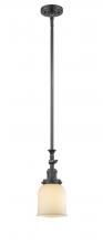 Innovations Lighting 206-OB-G51 - Bell - 1 Light - 5 inch - Oil Rubbed Bronze - Stem Hung - Adjustable Mini Pendant