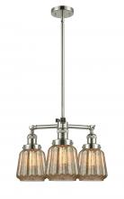 Innovations Lighting 207-PN-G146-LED - Chatham - 3 Light - 24 inch - Polished Nickel - Stem Hung - Chandelier