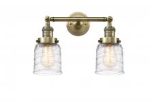 Innovations Lighting 208-AB-G513-LED - Bell - 2 Light - 16 inch - Antique Brass - Adjustable Bath Vanity Light