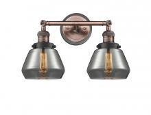 Innovations Lighting 208BP-ACBK-G173 - Fulton - 2 Light - 17 inch - Antique Copper - Adjustable Bath Vanity Light