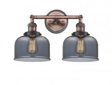 Innovations Lighting 208BP-ACBK-G73 - Bell - 2 Light - 19 inch - Antique Copper - Adjustable Bath Vanity Light