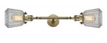 Innovations Lighting 208L-AB-G142-LED - Chatham - 2 Light - 7 inch - Antique Brass - Adjustable Bath Vanity Light