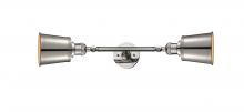 Innovations Lighting 208L-PN-M9-LED - Addison - 2 Light - 5 inch - Polished Nickel - Adjustable Bath Vanity Light