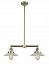 Innovations Lighting 209-AB-G2-LED - Halophane - 2 Light - 21 inch - Antique Brass - Stem Hung - Adjustable Island Light
