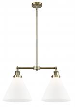 Innovations Lighting 209-AB-G41-L-LED - Cone - 2 Light - 21 inch - Antique Brass - Stem Hung - Adjustable Island Light