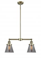 Innovations Lighting 209-AB-G63-LED - Cone - 2 Light - 21 inch - Antique Brass - Stem Hung - Adjustable Island Light