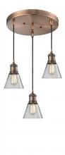 Innovations Lighting 211/3-AC-G53 - Small Bell 3 Light Multi-Pendant
