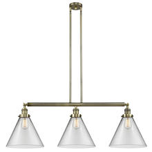 Innovations Lighting 213-AB-G42-L - Cone - 3 Light - 44 inch - Antique Brass - Stem Hung - Adjustable Island Light