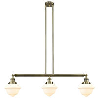 Innovations Lighting 213-AB-G531-LED - Oxford - 3 Light - 40 inch - Antique Brass - Stem Hung - Adjustable Island Light