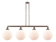 Innovations Lighting 214-AC-G201-12 - Beacon - 4 Light - 56 inch - Antique Copper - Stem Hung - Island Light