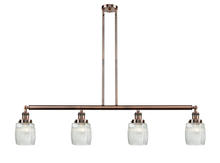 Innovations Lighting 214-AC-G302-LED - Colton - 4 Light - 50 inch - Antique Copper - Stem Hung - Island Light