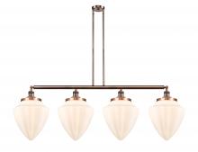 Innovations Lighting 214-AC-G661-12 - Bullet - 4 Light - 50 inch - Antique Copper - Stem Hung - Island Light