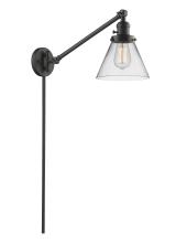 Innovations Lighting 237-OB-G42 - Cone - 1 Light - 8 inch - Oil Rubbed Bronze -Adjustable Swing Arm