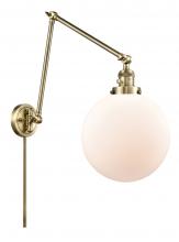 Innovations Lighting 238-AB-G201-10 - Beacon - 1 Light - 10 inch - Antique Brass -Adjustable Swing Arm