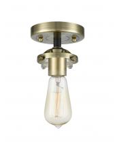 Innovations Lighting 284-1C-BAB - Beacon - 1 Light - 6 inch - Black Antique Brass - Semi-Flush Mount