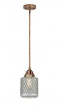 Innovations Lighting 288-1S-AC-G262 - Stanton - 1 Light - 6 inch - Antique Copper - Stem hung - Mini Pendant