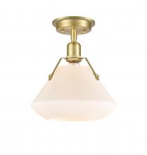 Innovations Lighting 422-1F-SB-G4221-10-LED - Luna - 1 Light - 11 inch - Satin Brass - Flush Mount