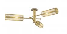 Innovations Lighting 434-3F-BB-G434-12ME - Crown Point - 3 Light - 34 inch - Brushed Brass - Semi-Flush Mount