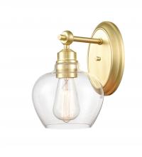 Innovations Lighting 438-1W-SB-CL - Amina Bath Vanity Light