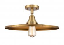Innovations Lighting 447-1C-BB-MFR-BB-16-LED - Appalachian - 1 Light - 16 inch - Brushed Brass - Semi-Flush Mount