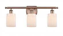 Innovations Lighting 516-3W-AC-G341-LED - Hadley - 3 Light - 25 inch - Antique Copper - Bath Vanity Light