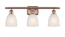 Innovations Lighting 516-3W-AC-G441-LED - Brookfield - 3 Light - 26 inch - Antique Copper - Bath Vanity Light