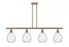 Innovations Lighting 516-4I-AC-G372 - Waverly - 4 Light - 48 inch - Antique Copper - Stem hung - Island Light
