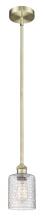 Innovations Lighting 616-1S-AB-G112C-5CL - Cobbleskill - 1 Light - 5 inch - Antique Brass - Stem hung - Mini Pendant