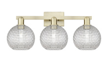 Innovations Lighting 716-3W-AB-G122C-8CL - Athens - 3 Light - 27 inch - Antique Brass - Bath Vanity Light