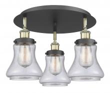 Innovations Lighting 916-3C-BAB-G194 - Bellmont - 3 Light - 18 inch - Black Antique Brass - Semi-Flush Mount
