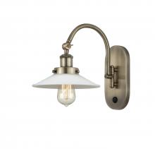 Innovations Lighting 918-1W-AB-G1-LED - Halophane - 1 Light - 9 inch - Antique Brass - Adjustable Swing Arm