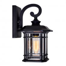 CWI Lighting 0411W8-1-101 - Blackburn 1 Light Black Outdoor Wall Lantern
