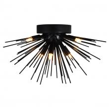 CWI Lighting 1034C20-6-101 - Savannah 6 Light 20in Black Flush Mount