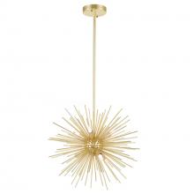 CWI Lighting 1034P16-6-620 - Savannah 6 Light 16in Gold Leaf Chandelier