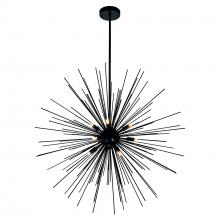CWI Lighting 1034P30-9-101 - Savannah 9 Light 30in Black Chandelier