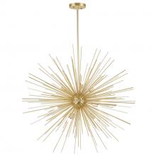 CWI Lighting 1034P30-9-620 - Savannah 9 Light 33in Gold Leaf Chandelier