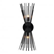CWI Lighting 1034W8-2-101 - Savannah 2 Light 8in Black Wall Sconce