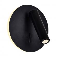 CWI Lighting 1241W6-101 - Private I Integrated LED Adjustable Round Matte Black Wall Sconce