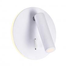 CWI Lighting 1241W6-103 - Private I Integrated LED Adjustable Round Matte White Wall Sconce